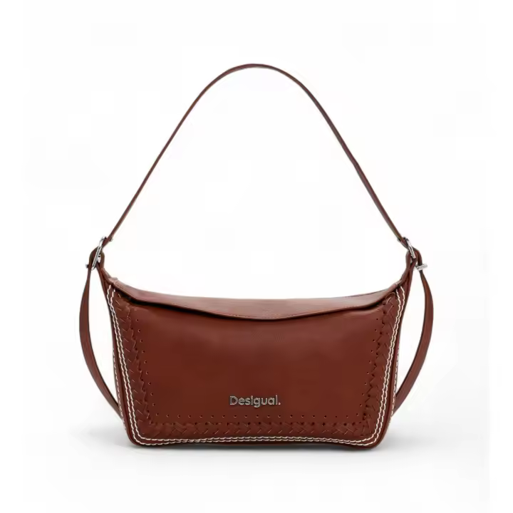 Desigual | Mujer | Bolso detalles trenzados marrón - 1