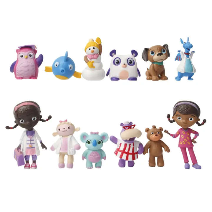 Juego De 12 Figuras De Acción Doc McStuffins Cartoon Colección De Muñecos Ornamentos Lindos Para Niños Y Adultos - 1