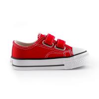 ANDY-Z AN1007 Rojo Zapatillas De Lona  con velcro  con puntera de goma - details 1