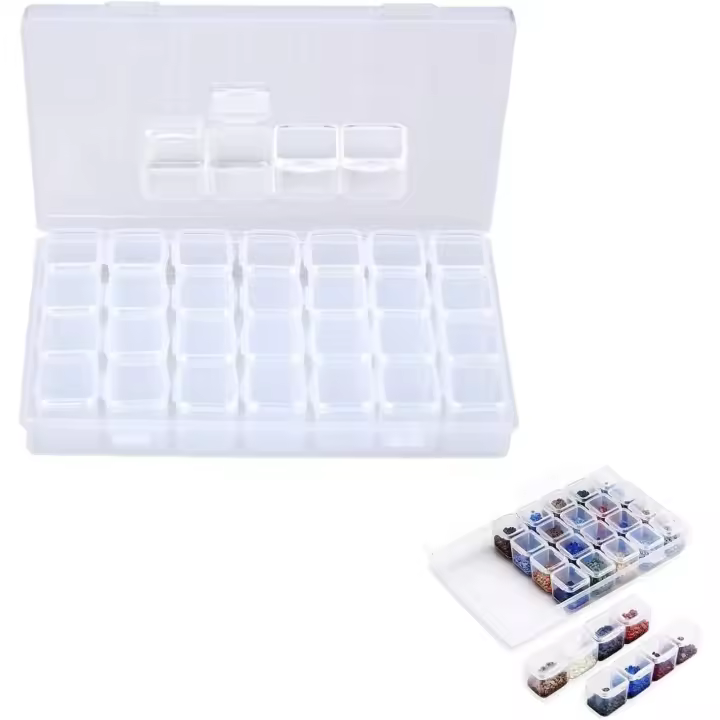 28 rejas de cuenta caja de almacenamiento de diamantes - 1