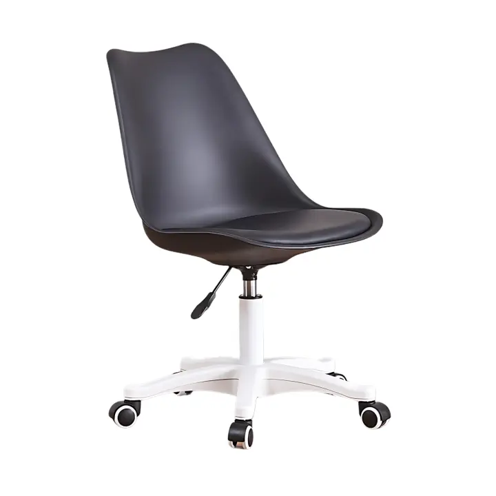 LUTODY - Silla oficina escritorio, Gaming, Regulable, Asiento polipiel cuero sintético, Despacho escritorio, Estilo nórdico ergonómico, Con rueda suave - 1