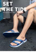 Nuevos Pantuflas Para Hombre Verano 2024 Antideslizantes Casual Trendy Para Interior Y Playa Material Superior PVC - details 8