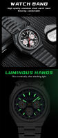 Reloj De Cuarzo Para Hombre MINI FOCUS 0601 Estilo Retro Clásico Con Calendar Y Luz Resistente Al Agua Cronógrafo Elegante Para Negocios - details 7