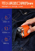 Nueva mini afeitadora portátil de tres hojas, pequeña, de acero, con cañón, lavable y de cuerpo completo. - details 7