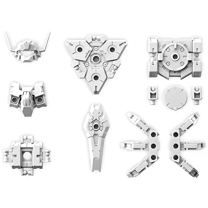 Bandai - Modelo Kit Multicolor - Cambia el Color y la Forma de la Armadura - Kits de Recambios Personalizados - 1
