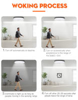 Lámpara De Techo Con Sensor De Movimiento LED 85-220V Para Casa Pasillo Escalera Veranda Dormitorio Sensor Radar Luz Nocturna Inteligente - details 5