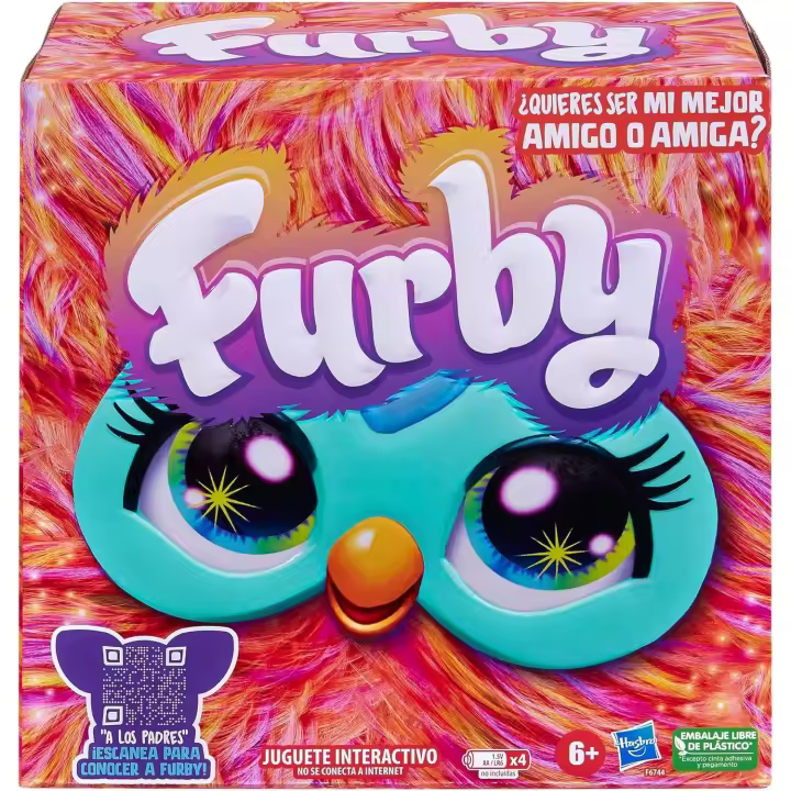 Hasbro Furby  Interactivo de Color Coral Activado por Voz,+ 6 años, 15 Accesorios de Moda, Juguetes animatrónicos de Peluche - Version Española - 1