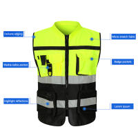 Chaleco De Seguridad Para Ciclismo Y Correr Chaleco Reflectante Hidrófobo Ajustable Para Actividades Al Aire Libre Vest De Seguridad Para Noche - details 12