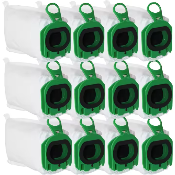 Pack de 12 Bolsas para aspiradora compatibles con Vorwerk Kobold VB100/FP100 - 1