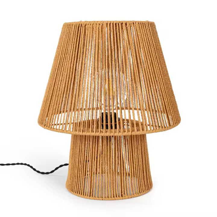 Ledkia Lámpara de Mesa Papel Trenzado Kala Gardenia Natural - 1