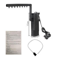Bomba De Oxígeno Submersible Para Acuario Con Filtro De Agua Bajo Tipo Tortuga EU Plug Potencia 8W Voltaje 220-240V Para Tanque De Peces - details 7