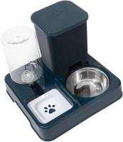 Comedero y bebedero para gatos, cuenco antideslizante 2 en 1, comedero automático portátil, suministros para gatos pequeños, medianos y grandes. - details 10