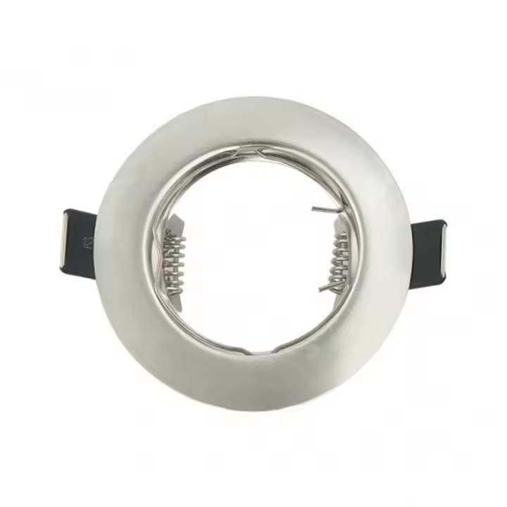 FABRILAMP FAB 14428FR03 | Empotrable Magura 1xgu10 Redondo Niquel 2,5x8x8 Cm Corte 7 Portalamparas Incluido - Diseño Moderno - Fácil Instalación - Ahorro de Energía - Alta Calidad - Iluminación Ajustable - 1
