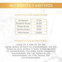Gourmet Purina Gold Mousse, Comida Húmeda para Gato con Buey, 24 latas de 85g- Composición: Carnes y subproductos animales (de los cuales buey 4%), Subproductos de origen vegetal, Sustancias minerales, azúcares. Aditivos: Aditivos nutricionales: UI/kg: Vi - details 5