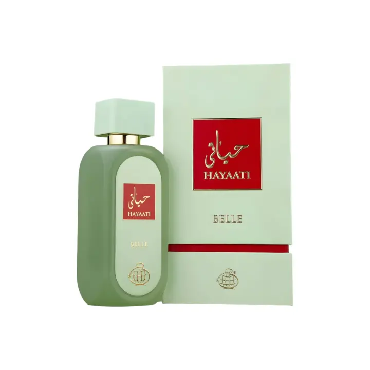 Perfume árabe de mujer Hayaati Belle Fragance World 100ml, Fragancia de mujer irresistible ,duradera. sofisticada, Colonia oriental de mujer lujosa NOVEDAD - 1