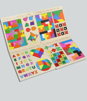 Rompecabezas De Madera 3 En 1 Para Niños Cogestión De Colores Y Matemáticas Juego Educativo De Inteligencia Geométrica - details 2