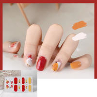 Pegatinas De Uñas De Verano Para Mujeres Arcoíris Graffiti Ondas De Agua Impermeables Y Duraderas Adhesivo De Uñas - details 1