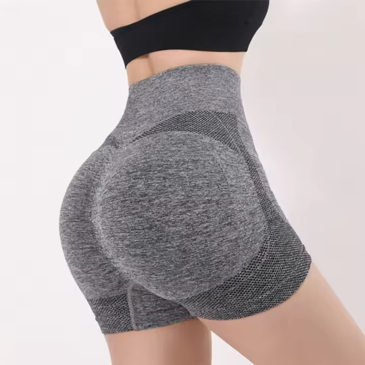 Nuevas Short De Yoga Para Mujer Cintura Alta Shorts De Gimnasio Levantamiento De Glúteos Fitness Running Sportswear - 1