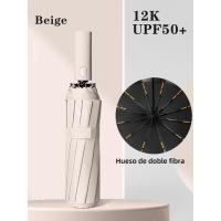 Paraguas Automático Complete 24 Vástago En Varios Colores Protección Contra El Agua Y El Sol Para Adultos Tamaño 55-61cm - details 0