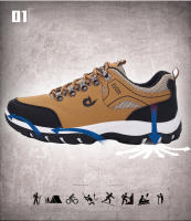 Zapatos De Senderismo Para Hombre Impermeables De Cuero Y PU Resistente Al Desgaste Para Trekking Caminar Caza Tácticos Sneakers De Exterior - details 2