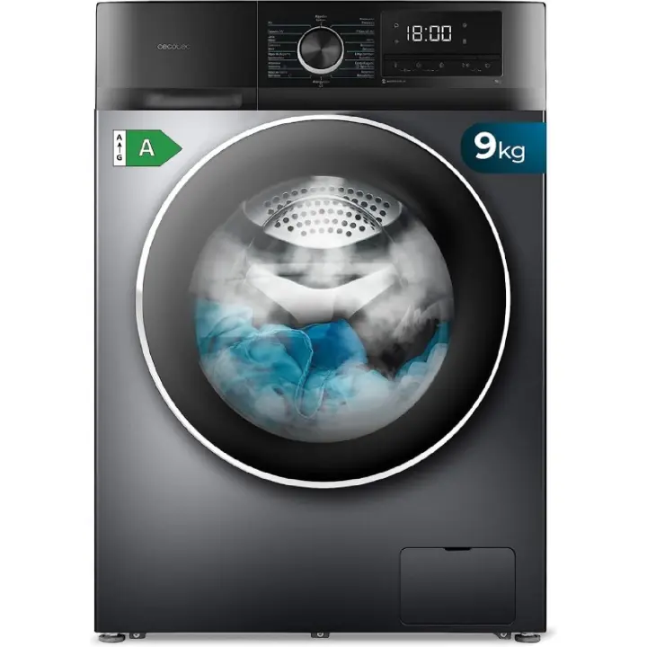 Cecotec Lavadora de carga frontal Lavadora Bolero DressCode 9500 Inverter Steel A - 1