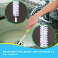 Cepillo De Paja 8pcs Para Limpieza De Cocina Multipropósito Eliminación De Manchas De Té Sin Esquinas Muertas Para Botella De Agua Y Vaso De Té - details 1