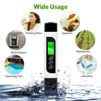 Medidor TDS, TDS 3 en 1, EC y termómetro, medidor de PPM preciso y confiable, kit de prueba digital de calidad del agua para agua potable, grifos, pozos, piscinas, acuarios, sistemas RO/DI, hidroponía - details 3