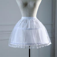 Falda Acolchada Para Niñas Con Aro Interior Blanca A-line Vestido De Baile Infantil Material Poliéster Y Acrílico - details 6