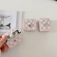 Funda Protectora Para AirPods 1/2/3/Pro/Pro2 Con Patrón De Diamante Cubierta De Cuero Accesorio Para Auriculares - details 3