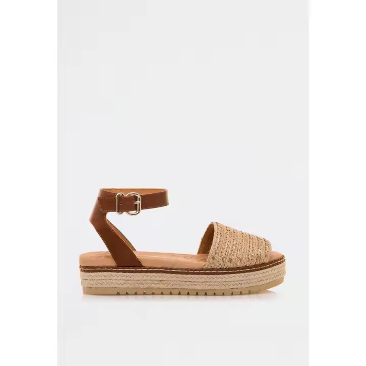 Sandalia esparto de mujer arena Mustang 53344 - 1
