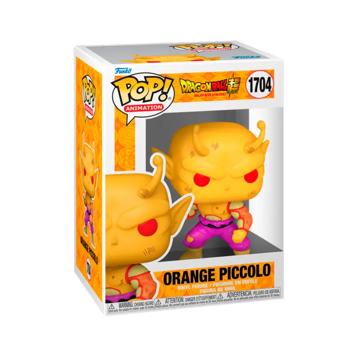 FIGURA FUNKO POP DRAGON BALL SUPER HERO ORANGE PICCOLO 9 CM - Nuevo a Estrenar - Original FUNKO - Miniatura POP - Figura de Colección Funko - Colección Dragon Ball - Piccolo Naranja - 1