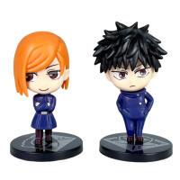 Figuras De Acción Anime Jujutsu Kaisen 9cm Itadori Yuji Gojo Satoru Fushiguro Megumi Kugisaki Nobara Yokai Ryomen 6pcs PVC Modelo Juguetes - details 2