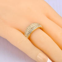 Anillo De Moda Lokaer 316L Acero Inoxidable Pave Cubic Zirconia Para Mujer Platinado Dorado Joyería Para El Dedo Regalo R23102 - details 7