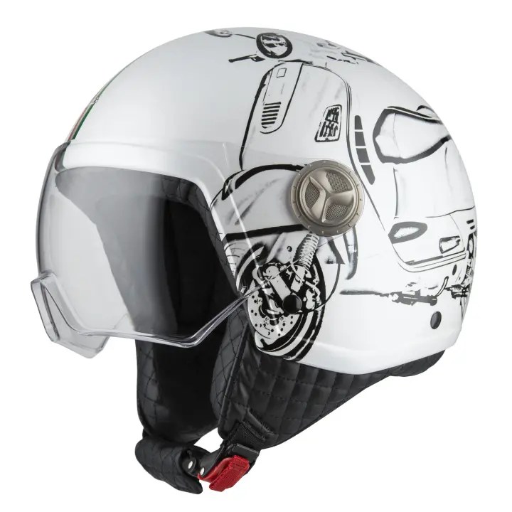 Casco de Moto Minijet Zeta 2 NZI - Clásico Moderno, Confortable, Ligero - 1