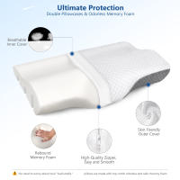 Almohada De Cuello Slow Rebound Memoria De Algodón Para Prevenir El Ronquido Y Promover Un Sueño Profundo Sin Dolor En El Cuello - details 1