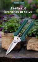 Tijeras De Poda Rectas De 190mm Con Mango Antideslizante Acero Inoxidable Para Jardín Y Bonsái Herramienta Manual De Uso Doméstico - details 0