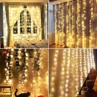 Luz De Tela LED 3/6M Guirnalda De Hadas Para Ventana Decoración De Hogar Para Navidad Boda Y Fiesta Cadenas De Luz USB Con 8 Modos - details 11