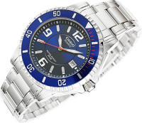 reloj de buceo hombre Casio MTD-1053D-2A dial azul correa acero 200m water resist - details 1