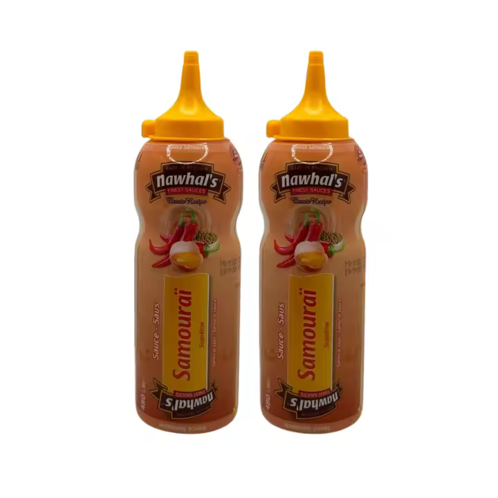 2 Botellas De Salsa Samouraï Supreme 480g - Salsa A Base De Tomate Dulce Y Picante .de Belgica - 1