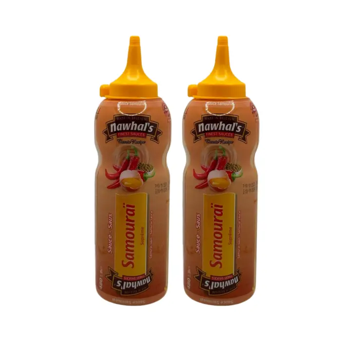 2 Botellas De Salsa Samouraï Supreme 480g - Salsa A Base De Tomate Dulce Y Picante .de Belgica - 1