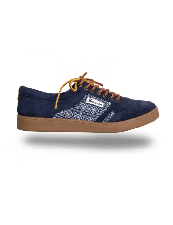 Zapatilla Morrison Shelby Unisex Azul Navy Serraje y Piqué - 1