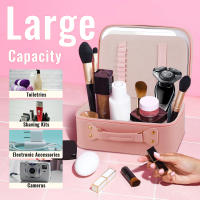 Estuche De Maquillaje Con Espejo Y Luz LED Portátil Y Resistente Al Agua De Cuero PU Ajustable Y De Gran Capacidad Para Viajes - details 4