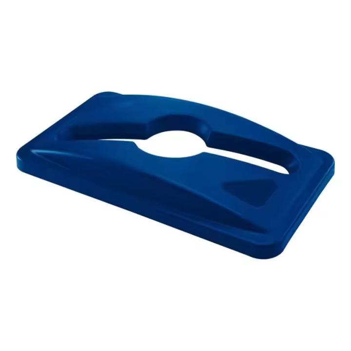 Rubbermaid Tapa de reciclaje mixto Slim Jim® azul - 1