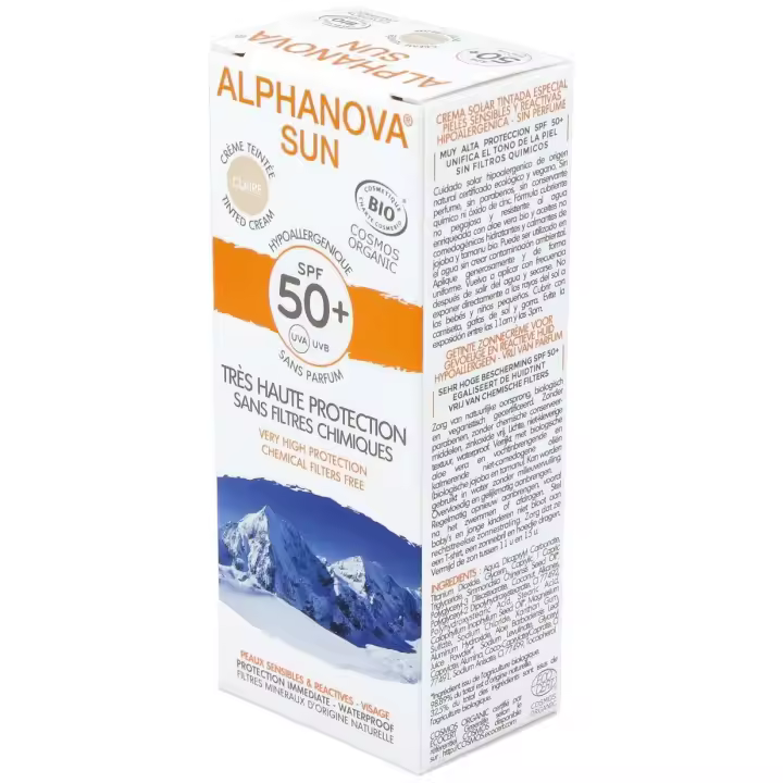 Alphanova Sun Crema Solar Color Claro Spf50+ Hipoalergénica 50G - 1