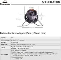 Adaptador De Tanque De Gas Z10 Para Estufa De Camping Al Aire Libre Con 10 Quemadores Head Uso Manual Material Metálico - details 0