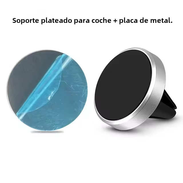 Soporte Magnético Universal Para Teléfono Móvil En Coche Compatible Con iPhone X Samsung Montaje En Ventilador Magnético Para GPS Y Navegación - 1