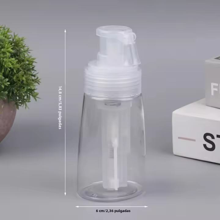 Botella De Viaje Dispensador De Loción 140ml Con Atomizador De Polvo Accesorios De Salon Para Crema De Tальc Emulsión - 1