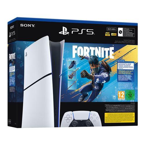 Videoconsola SONY PlayStation PS55 Slim Digital Chasis E 825GB + Pack Fortnite Caos Floreciente