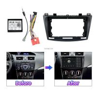 Kit De Panel De Radio Para Coche Mazda 3 2010-2012 10 Pulgadas Con Cable De Alimentación Accesorios Multimedia Central Control Bezel Frame - details 1