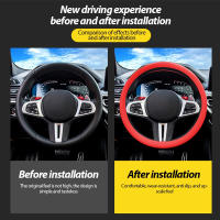 Cubierta De Volante De Coche Universal Elástica Antideslizante Protectora De Silicona Accesorios Antideslizantes Para Coche Tamaño 33-43CM - details 1
